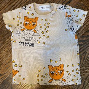 Mini Rodini organic cat tshirt